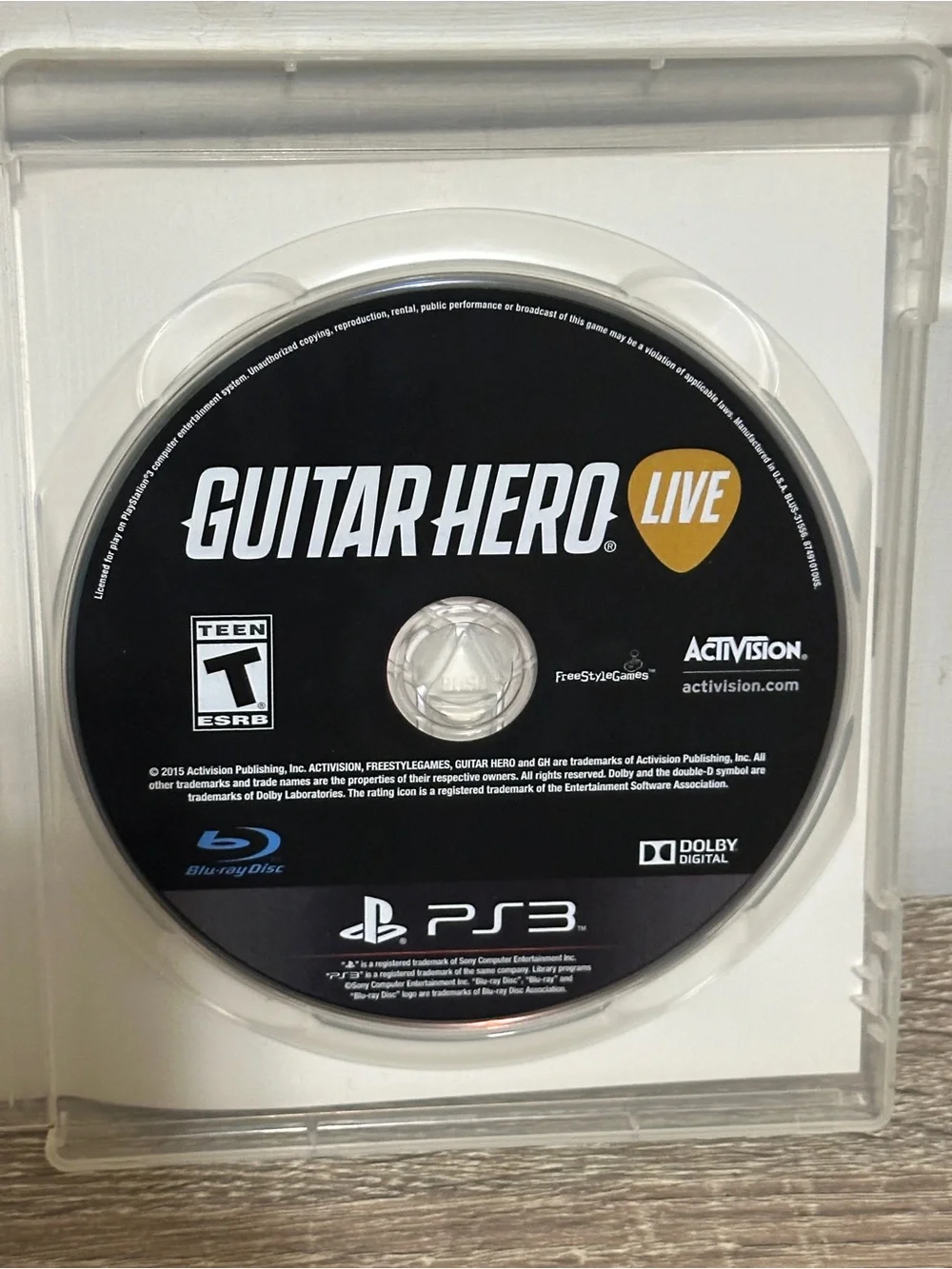 Guitar Hero: Live for PlayStation 3 (Game ONLY) PS3 No Case